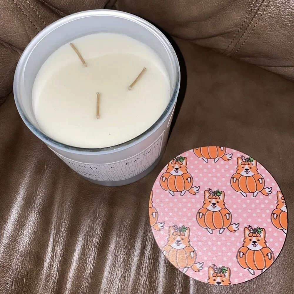 25oz Sand + Paws Corgi Candle